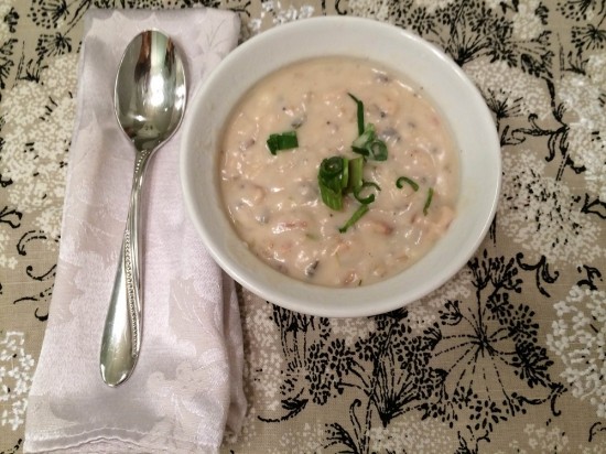 Creamy Chicken and Rice Soup (with Bacon!)