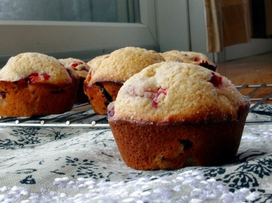 Strawberry Lemon Breakfast Muffins