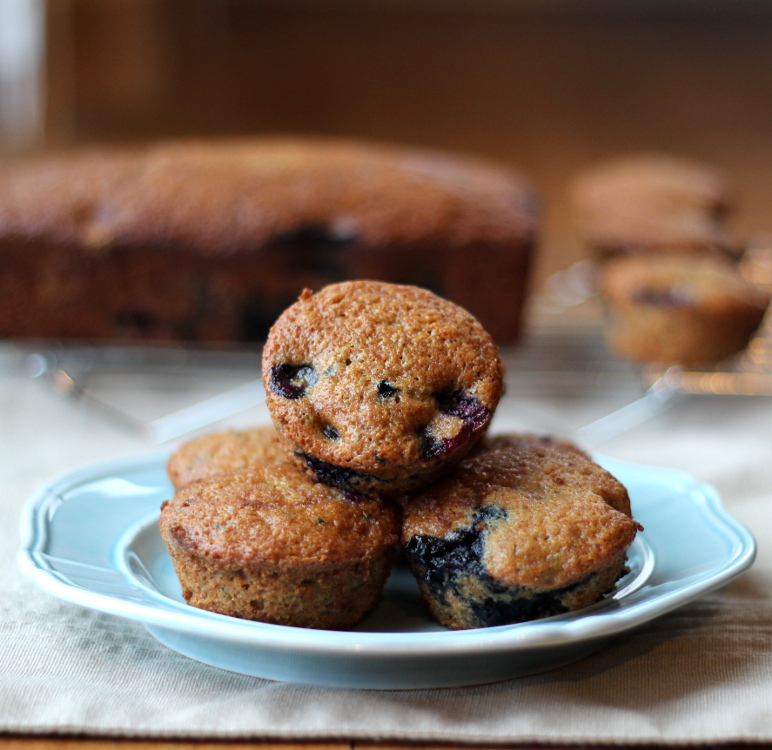 Blueberry Apple Zucchini Bread