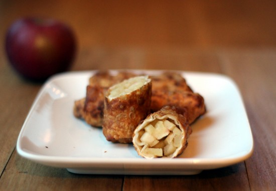 Apple pie egg rolls