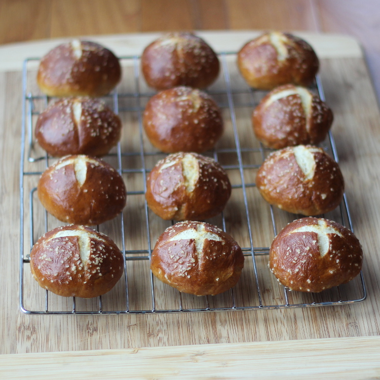 Pretzel Rolls from scratch