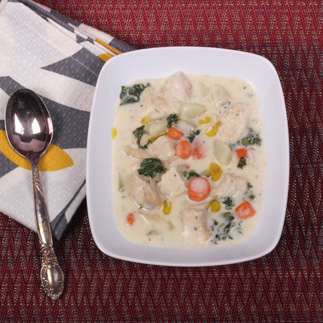 Chicken and Roasted Garlic Chowder