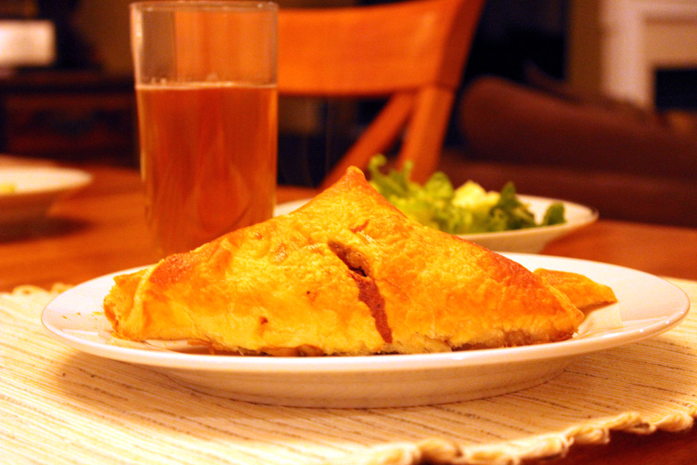 easy chicken pot pie with puff pastry dough