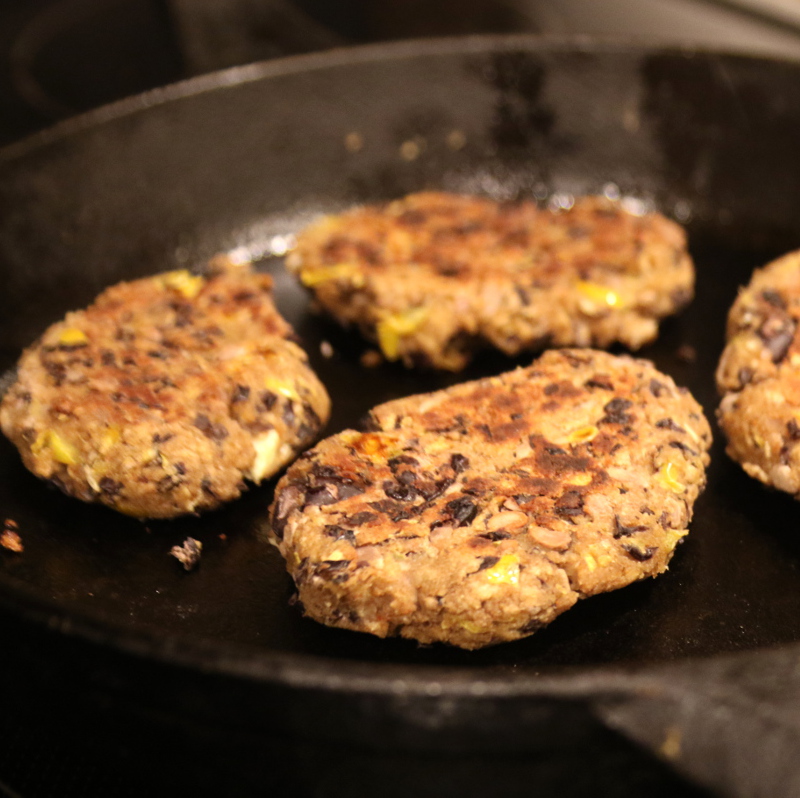 black bean veggie burgers