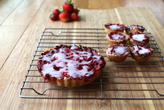 homemade strawberry tart